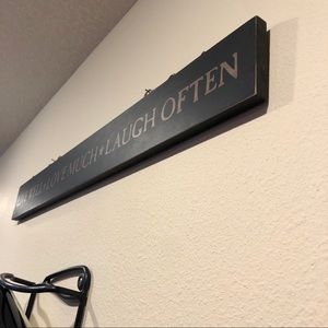 Wall Art - Live well, love much, laugh often sign Wall Art - Live well, love much, laugh often sign
